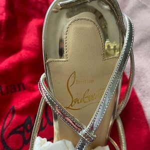 Christian Louboutin Gold Glamour Heels